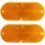REFLECTORES OVALADOS 4.8 x 11 cm. NARANJA 2 PIEZAS HY-KO