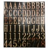 NUMEROS Y LETRAS NEGRO-ORO 1 108 HY-KO. 2