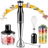 Electric Hand Blender, 5-In-1 Kitchen Tool, Variable Speed Index, 20 Fluid Ounces