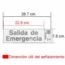 LETRERO SALIDA DE EMERGENCIA 7.6x22.8 cm. HY-KO