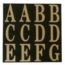 LETRAS NEGRO CON ORO 2 PULGADAS 48 PIEZAS HY-KO