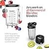 Blendtec Connoisseur 825 SpaceSaver - Licuadora de grado comercial - Wildside + y Jarra FourSide con tapa de agarre ventilada - 