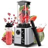 CRANDDI Commercial Blenders 1800W, 80oz Professional High-Speed Countertop Blenders for Smoothies, Self-Cleaning, Come with Tamp