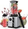 CRANDDI Commercial Blenders 1800W, 80oz Professional High-Speed Countertop Blenders for Smoothies, Self-Cleaning, Come with Tamp