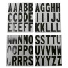 LETRAS NEGRO-BLANCO 2 PULGADAS 60 PIEZAS HY-KO