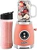 Americana EPB399C BPA Free Glass Blending Jar y Tritan Sports Bottle Blend Smoothie personal, Crush Ice, Shakes, Keto Protein Bl