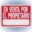 LETRERO 46x61cm EN VENTA POR EL PROPIETARIO HY-KO.