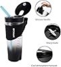 Batidora portátil en movimiento, Batidora portátil para batidos, Botella agitadora de proteínas eléctrica, Batidora personal IPX