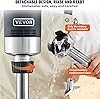 VEVOR Mezcladora de Inmersión Comercial, Mezcladora de Mano Heavy Duty de 750W 20", Mezcladora de Palo de Cocina de Velocidad Va