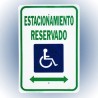 LETRERO ALUMINIO ESTACIONAMIENTO RESERVADO 30x46 cm. HY-KO