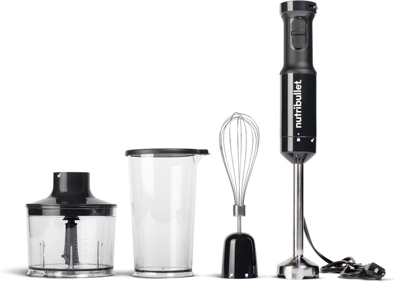 Nutribullet Immersion Blender – Deluxe Set, Black, 30 oz
