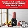 ZWILLING Enfinigy Personal Blender Jar con tapa de bebida y tapa de vacío - Negro