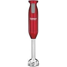 Mezclador de mano de inmersión Cuisinart CSB-76MR SmartStick de 200 vatios, rojo metálico
