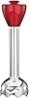 Mezclador de mano de inmersión Cuisinart CSB-76MR SmartStick de 200 vatios, rojo metálico