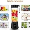 Licuadora portátil, YKSINX Personal Mini Blender Batidos y batidos USB Recargable Juicer Cup Travel Handheld Fresa de jugo fresc