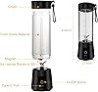 Licuadora portátil, YKSINX Personal Mini Blender Batidos y batidos USB Recargable Juicer Cup Travel Handheld Fresa de jugo fresc