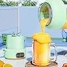 Vaso exprimidor portátil multifuncional con pantalla digital, Vaso exprimidor portátil multifuncional Yulyoie, licuadora recarga