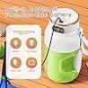 Batidora exprimidora portátil, taza exprimidora portátil multifuncional con pantalla digital, taza batidora de batidos sin BPA d