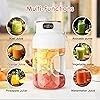 Batidora exprimidora portátil, taza exprimidora portátil multifuncional con pantalla digital, taza batidora de batidos sin BPA d