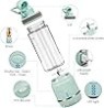Licuadora Portátil para Batidos y Batidos con Taza y Tapa de Viaje Libre de BPA, Mini Licuadora Portátil Personal Blender USB Re