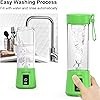 Licuadora Portátil Juicer 4000mAh Personal Smoothie Blender USB Máquina de Mezcla de Frutas Recargable para Batidos y Batidos de