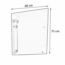 ESPEJO ALEMANIA DESLIZADO BISEL C/LUZ 60X80 HERSAN.