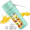Licuadora portátil, mini licuadora de jugo para batidos y batidos, licuadora personal USB recargable, licuadora de jugo fresco c