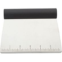 Raspador / picador / cortador de masa de masa de acero inoxidable de uso múltiple KitchenAid con escala de medición, 6 -Ench, ne