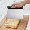 Raspador / picador / cortador de masa de masa de acero inoxidable de uso múltiple KitchenAid con escala de medición, 6 -Ench, ne