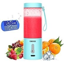 Licuadora Portátil para Batidos y Sacudidas - 18oz OBERLY 2 Cordless Personal Small Blender, USB-C Recargable y Self Cleaning - 