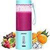 Licuadora Portátil para Batidos y Sacudidas - 18oz OBERLY 2 Cordless Personal Small Blender, USB-C Recargable y Self Cleaning - 