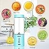 Licuadora Portátil para Batidos y Sacudidas - 18oz OBERLY 2 Cordless Personal Small Blender, USB-C Recargable y Self Cleaning - 