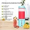 Licuadora Portátil para Batidos y Sacudidas - 18oz OBERLY 2 Cordless Personal Small Blender, USB-C Recargable y Self Cleaning - 