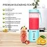 Licuadora Portátil para Batidos y Sacudidas - 18oz OBERLY 2 Cordless Personal Small Blender, USB-C Recargable y Self Cleaning - 