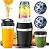 1200W Smoothie Blender, Licuadora Personal para Batidos y Batidos, Licuadora Portátil y Molinillo de Café para Cocina, Mezclador