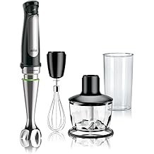 Braun MQ7035 Portable Immersion Hand Blender,500W Stick Blender,Variable Speed,2 Cup Chopper,Whisk,Beaker,Soup,Baby Food,Smoothi