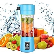 Portable Blender Smoothies Personal Blender Mini Shakes Juicer 380 ml Cup USB Rechargeable Cordless Shaker Bottle BLACK