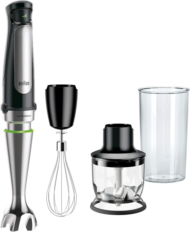 Braun MultiQuick MQ7025X Hand Blender, Faster, Finer Blending, Black