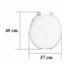 ASIENTO REDONDO DE PLASTICO BLANCO BEMIS