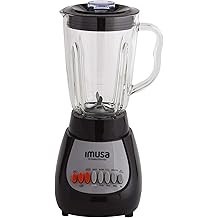 IMUSA USA GAU-80313B Black 10-Speed Blender with Glass Jar 4, 42 oz