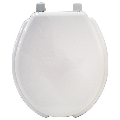 ASIENTO REDONDO DE PLASTICO BLANCO BEMIS