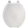 ASIENTO REDONDO DE PLASTICO BLANCO BEMIS