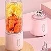 Licuadora Personal Portátil para Batidos y Batidos, Exprimidor de Frutas USB Recargable con 6 Cuchillas, Licuadoras de Mano para