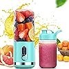 Licuadora Portátil, Licuadora Personal para Batidos y Batidos, 4000mAh USB Recargable, BPA Free 15.2 Oz 450ML Juicer Cup con 6 C