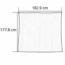 CORTINA PARA BAÑO 70X72 BLANCA