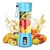 licuadora Portátil de 18 Oz, Blenders USB Recargables de Tamaño Personal, Licuadora Smoothie con 6 Cuchillas para Proteínas y Ba