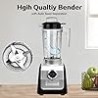 Licuadora de Encimera Profesional con Capacidad 2L, 8 Cuchillas de Acero Inoxidable, 9 Velocidades Variables y 6 Programas Prese