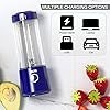 Mezclador portátil Mulli, Mezclador personal recargable USB para batidos y batidos, Mini licuadora con seis cuchillas para comid