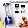 Mezclador portátil Mulli, Mezclador personal recargable USB para batidos y batidos, Mini licuadora con seis cuchillas para comid