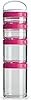 Torcedura de BlenderBottle GoStak n Tarros de Almacenaje de la Cerradura, Starter Pak de 4 piezas, Rosado